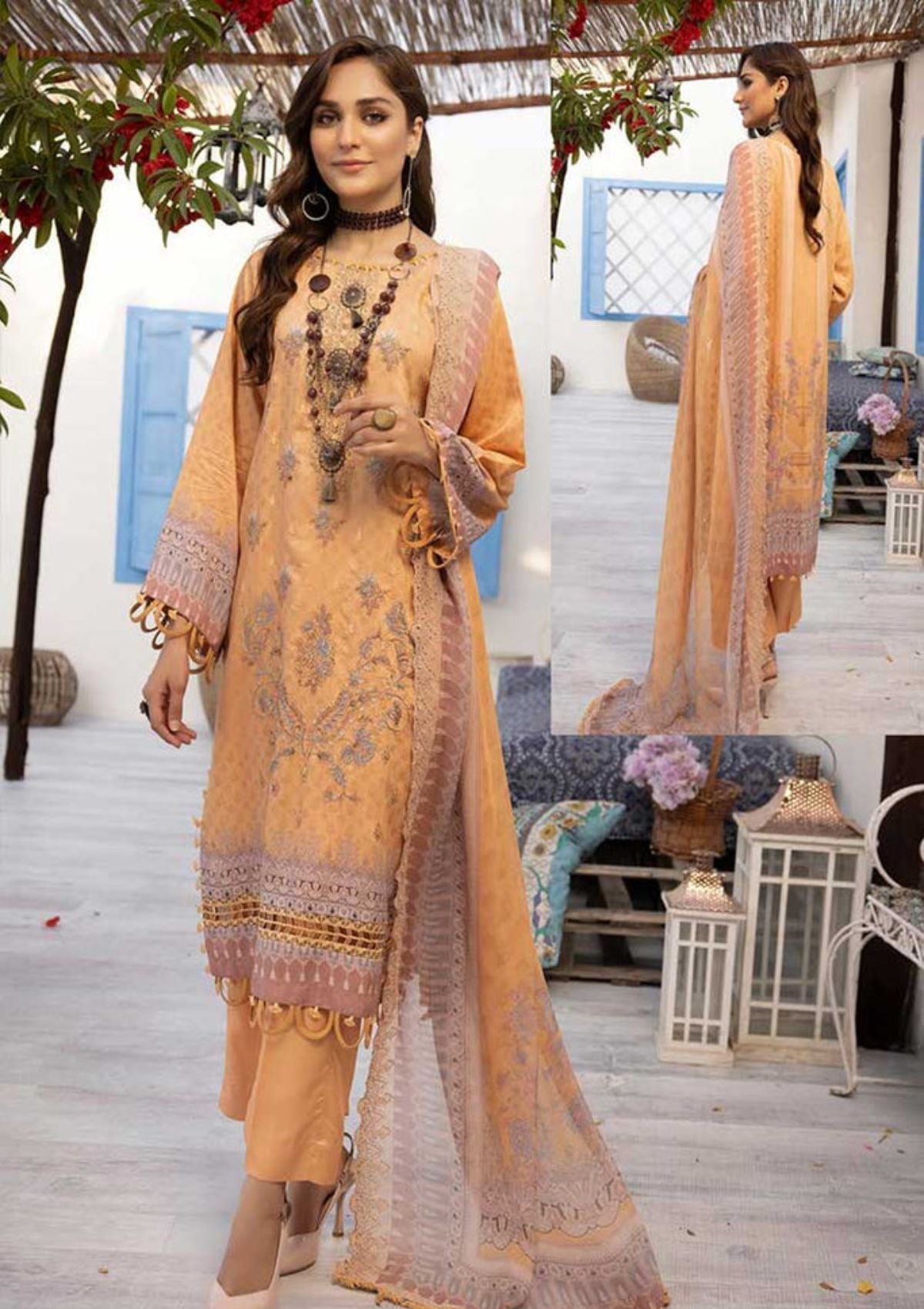 Winter Collection - Shehzal By Shaista - Viscose - D#398 available at Saleem Fabrics Traditions
