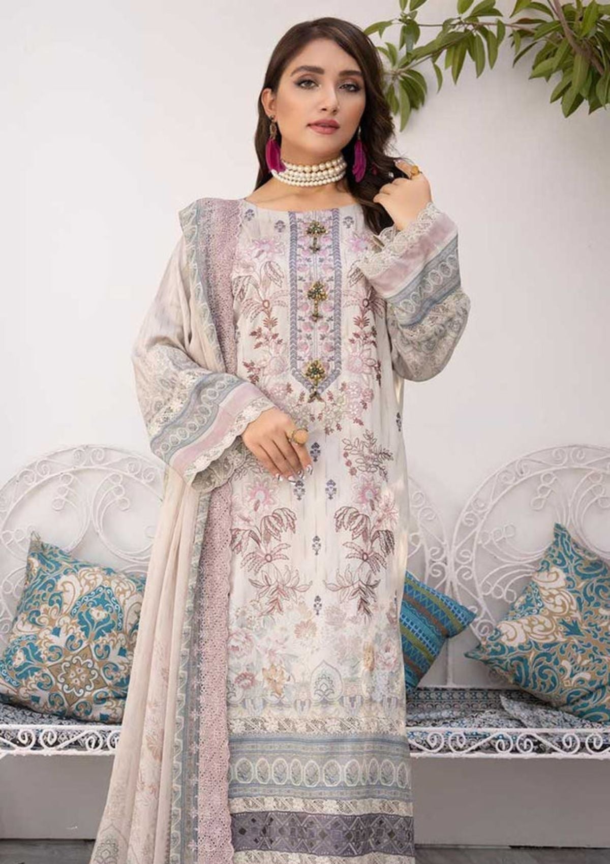 Winter Collection - Shehzal By Shaista - Viscose - D#403 available at Saleem Fabrics Traditions