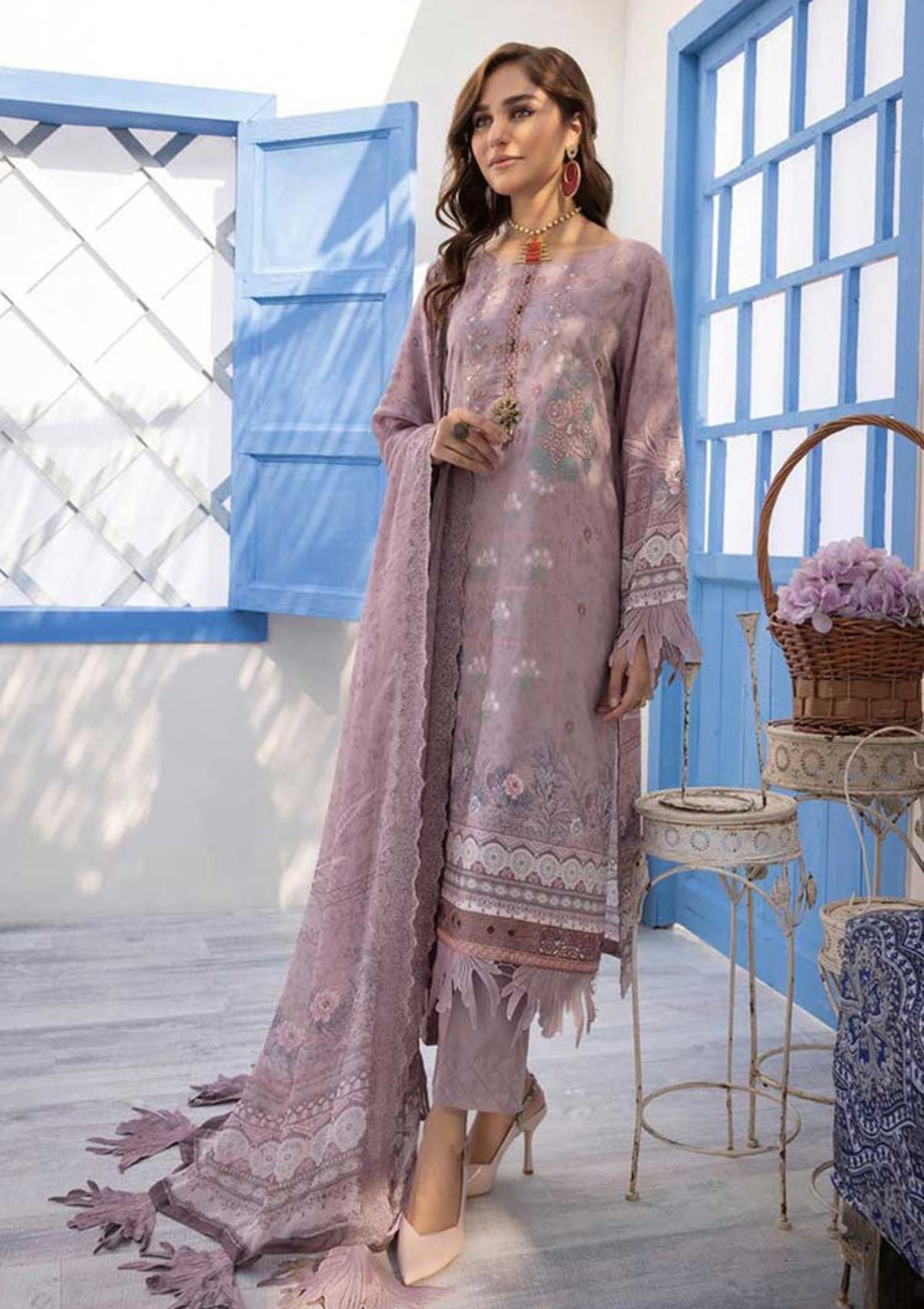 Winter Collection - Shehzal By Shaista - Viscose - D#405 available at Saleem Fabrics Traditions