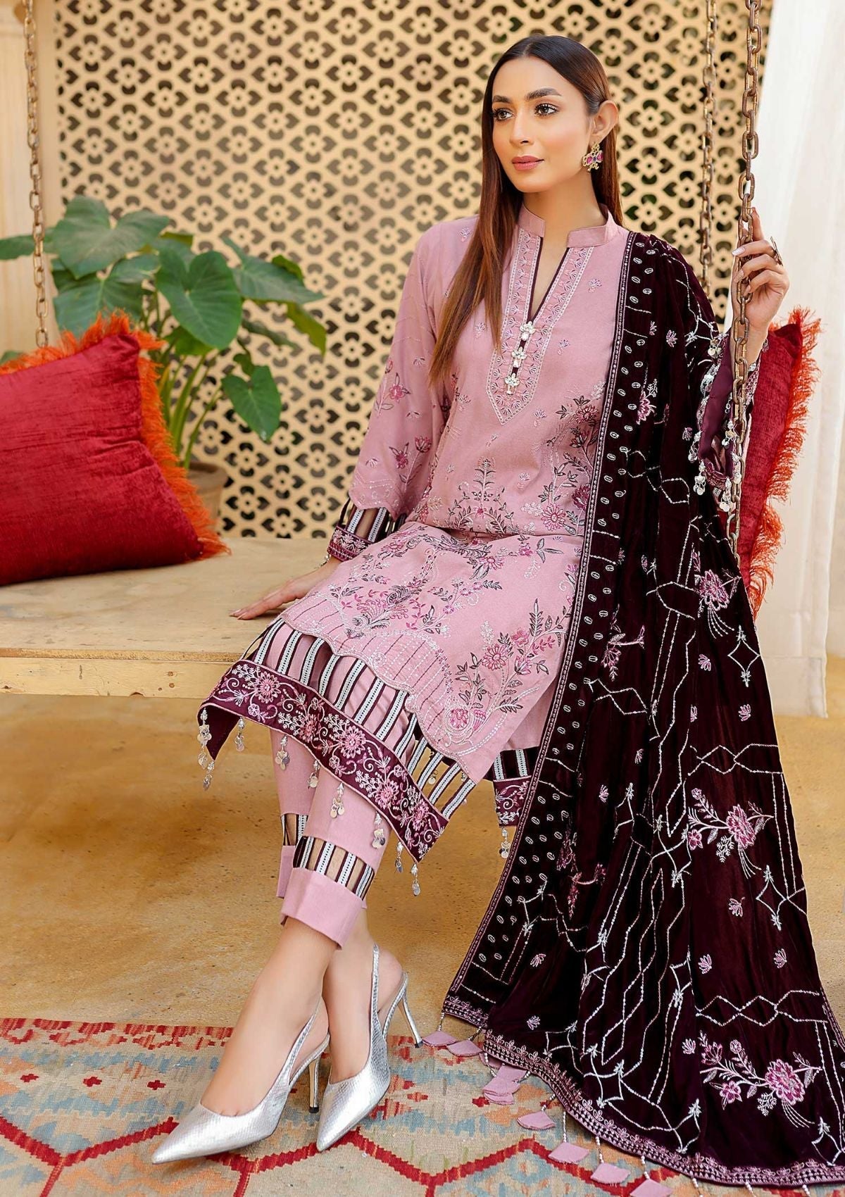 Winter Collection - Waresha - Luxury - V28 - D#169 available at Saleem Fabrics Traditions