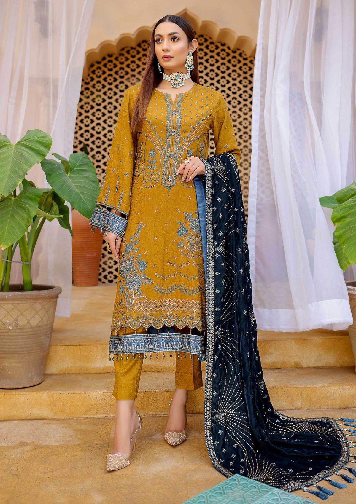 Winter Collection - Waresha - Luxury - V28 - D#171 available at Saleem Fabrics Traditions