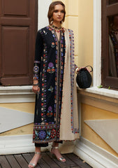 Winter Collection - Zaha - Unstitched - D#4 - Feray available at Saleem Fabrics Traditions
