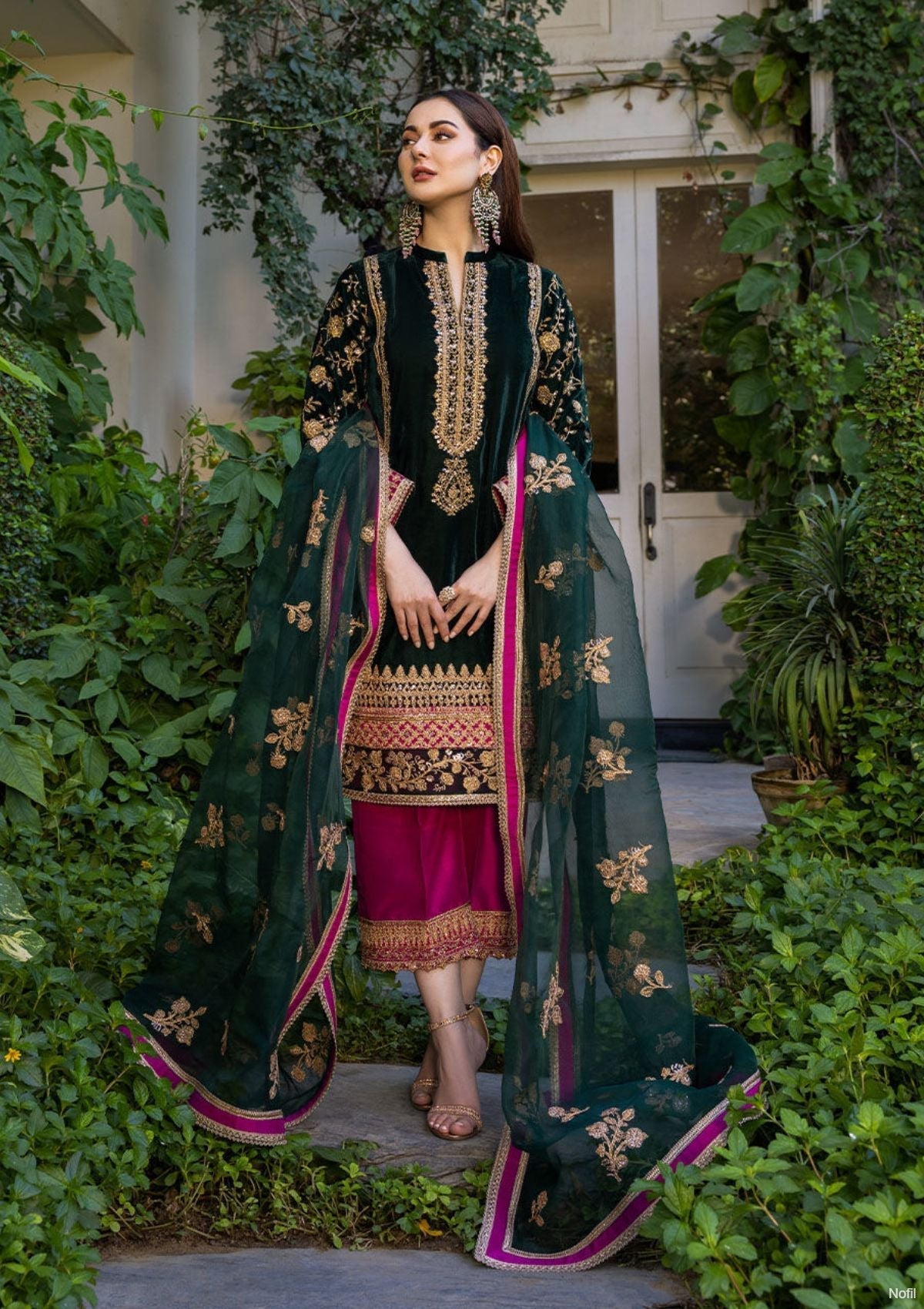 Winter Collection - Zainab Chottani - Velvet - ZCV#2 available at Saleem Fabrics Traditions