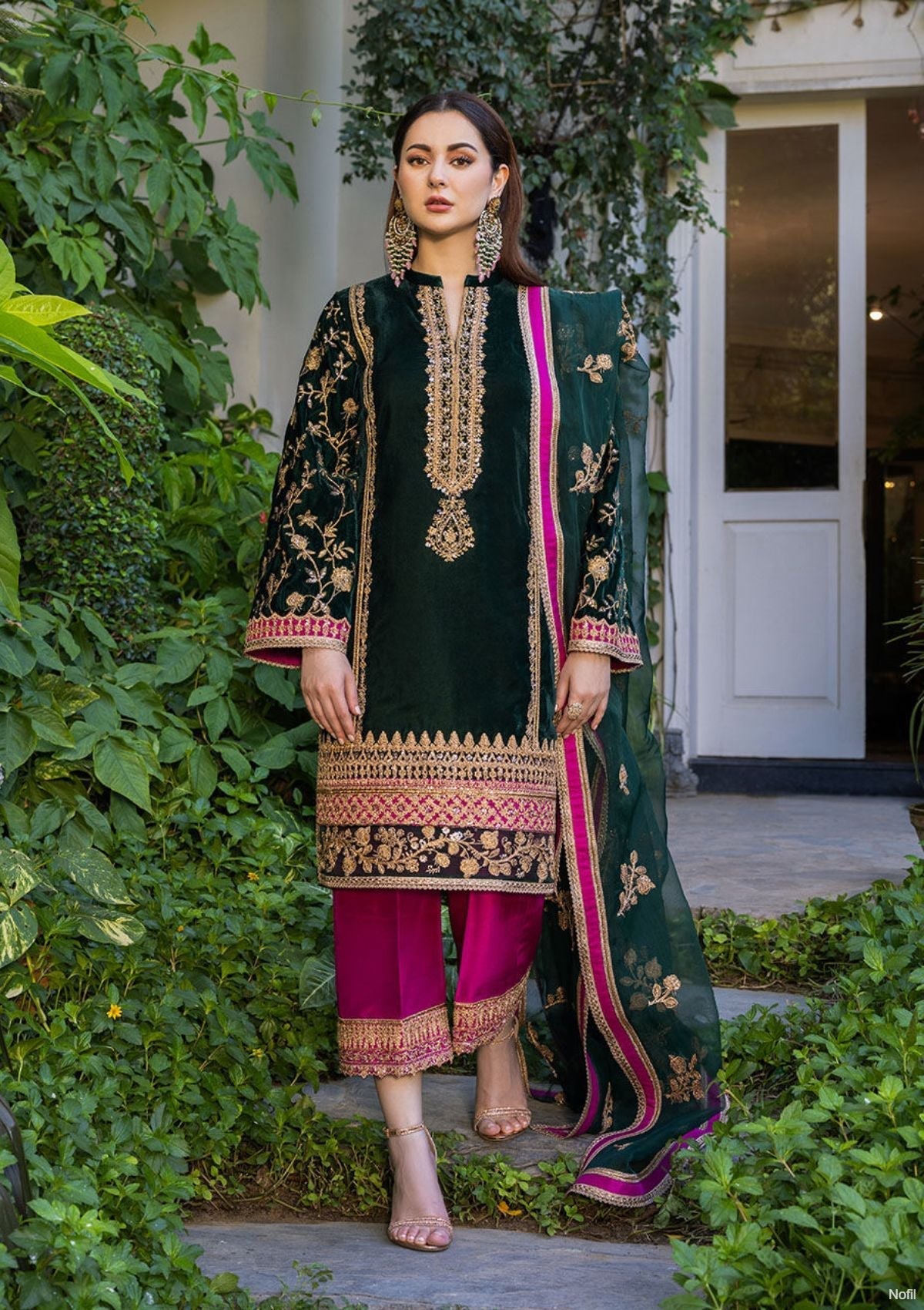 Winter Collection - Zainab Chottani - Velvet - ZCV#2 available at Saleem Fabrics Traditions