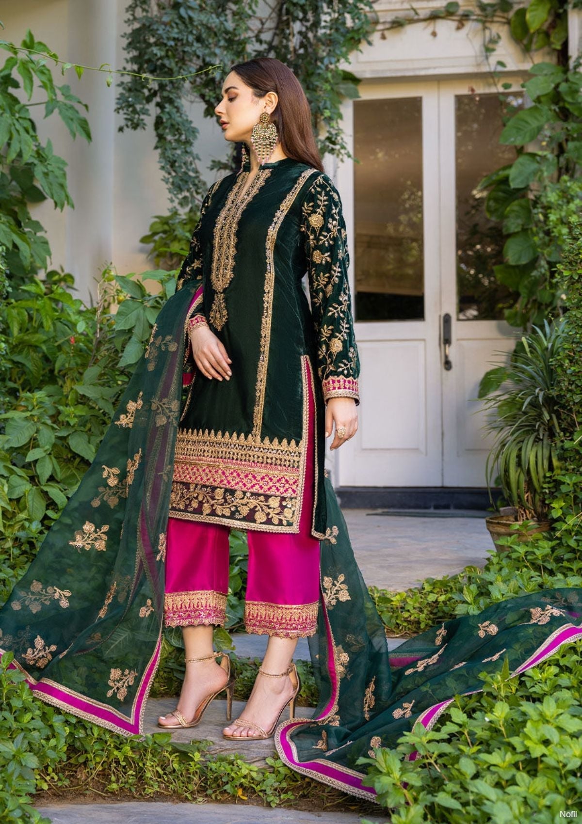 Winter Collection - Zainab Chottani - Velvet - ZCV#2 available at Saleem Fabrics Traditions