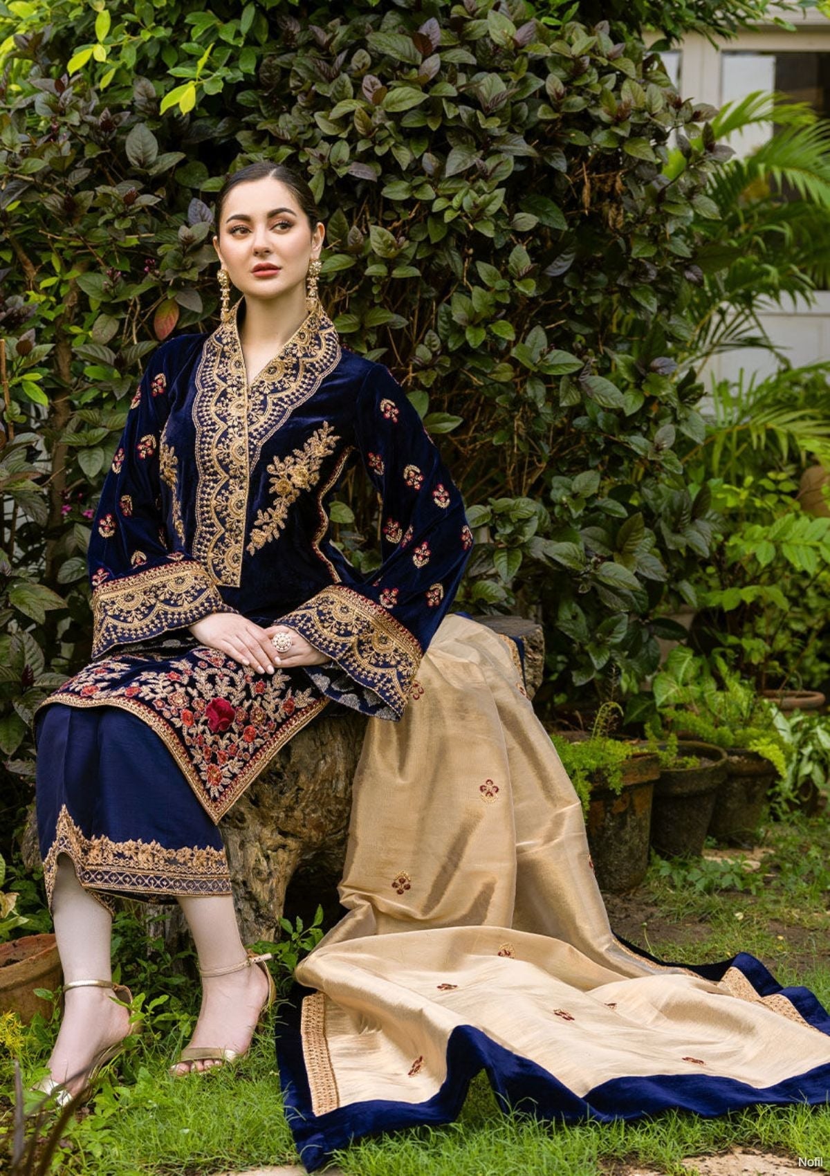 Winter Collection - Zainab Chottani - Velvet - ZCV#3 available at Saleem Fabrics Traditions