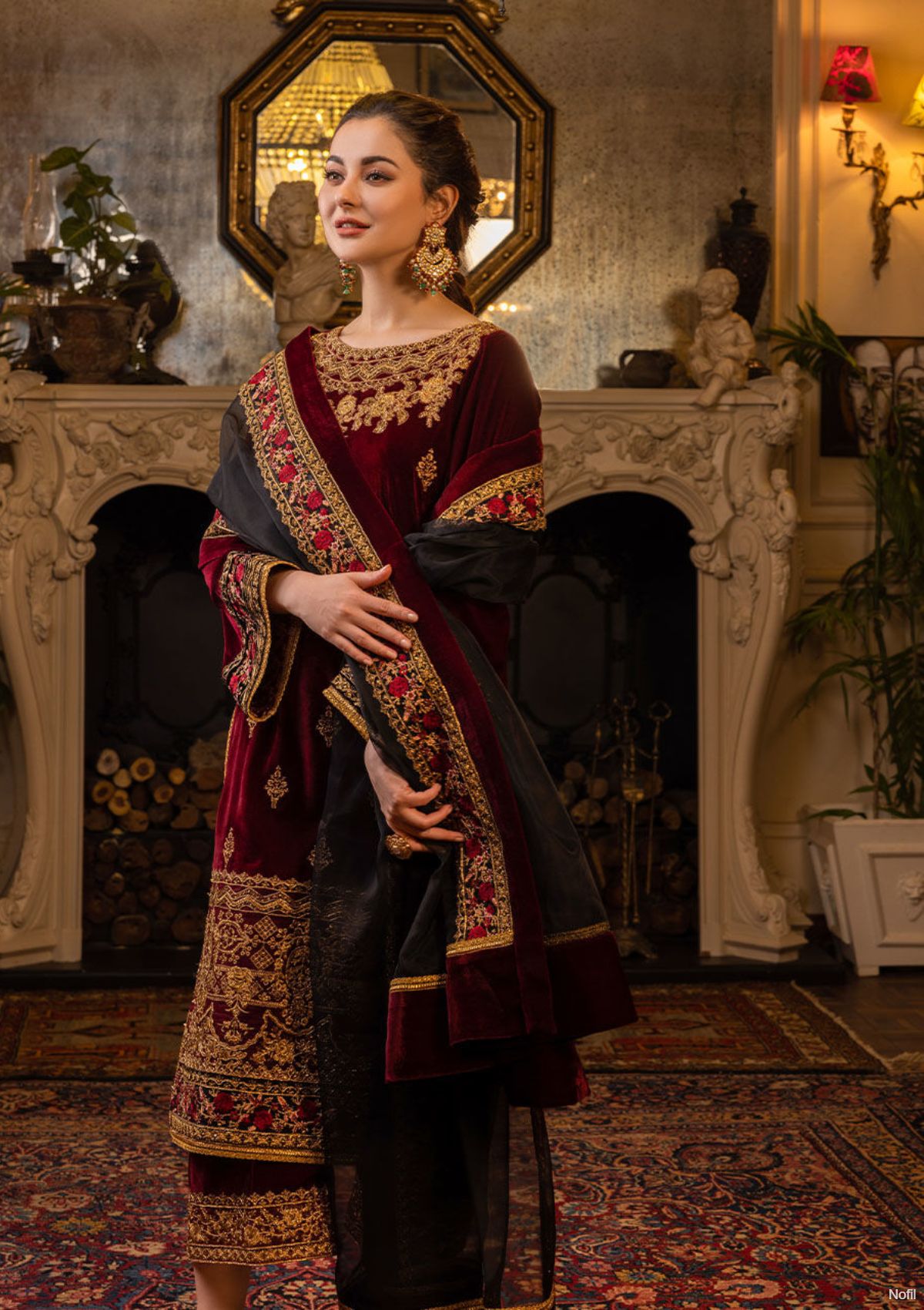 Winter Collection - Zainab Chottani - Velvet - ZCV#4 available at Saleem Fabrics Traditions