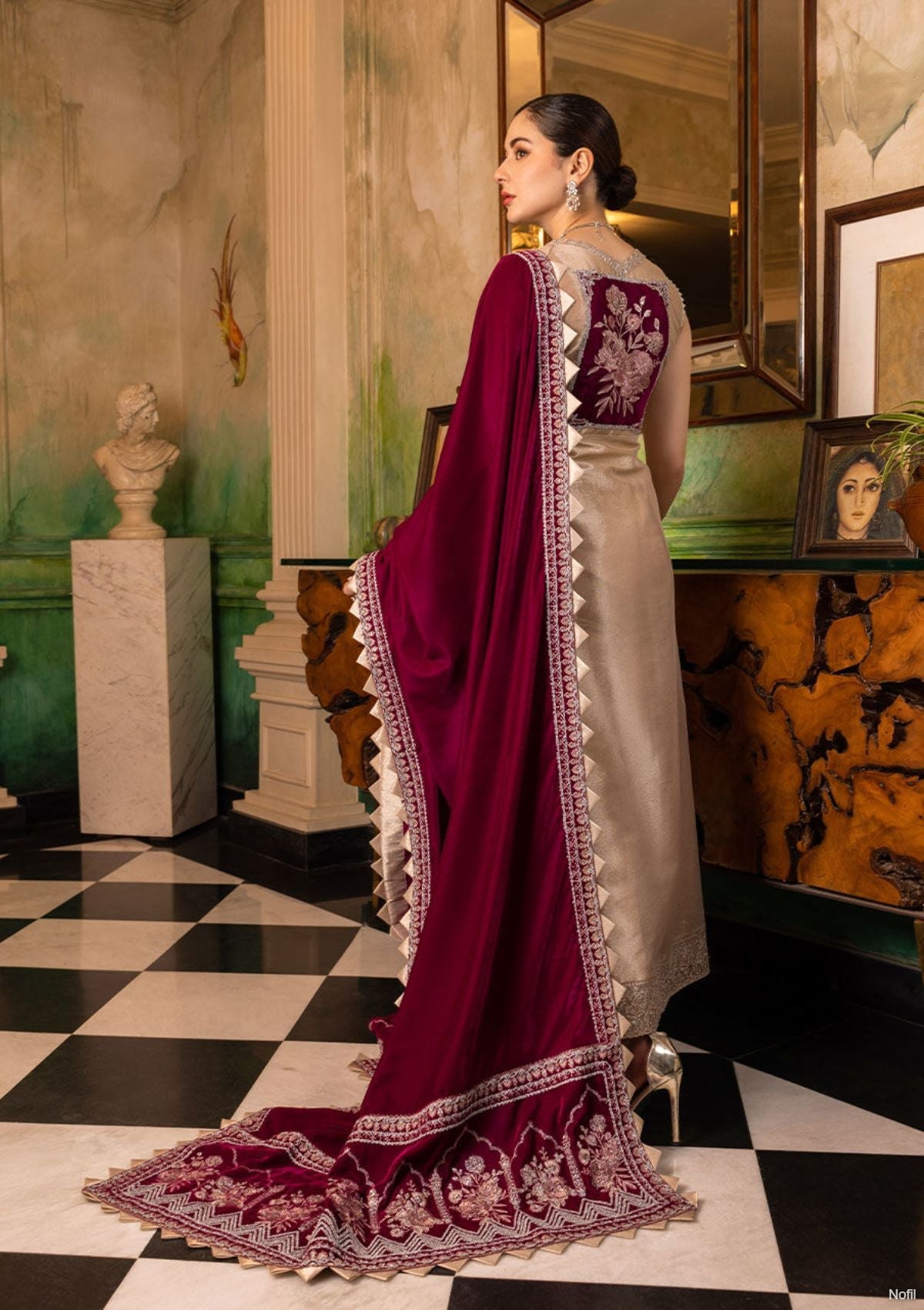 Winter Collection - Zainab Chottani - Velvet - ZCV#5 available at Saleem Fabrics Traditions