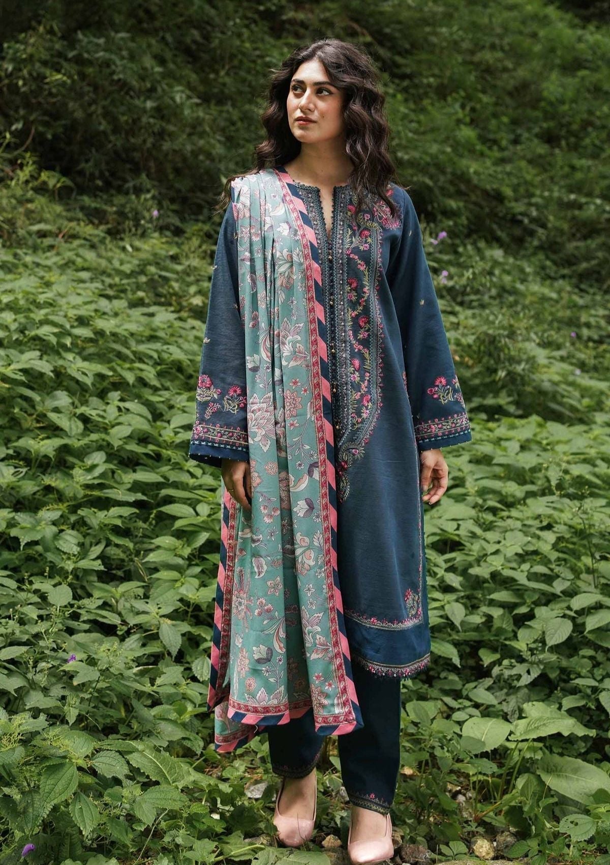 Winter Collection - Zara Shahjahan - Coco - D#1B available at Saleem Fabrics Traditions