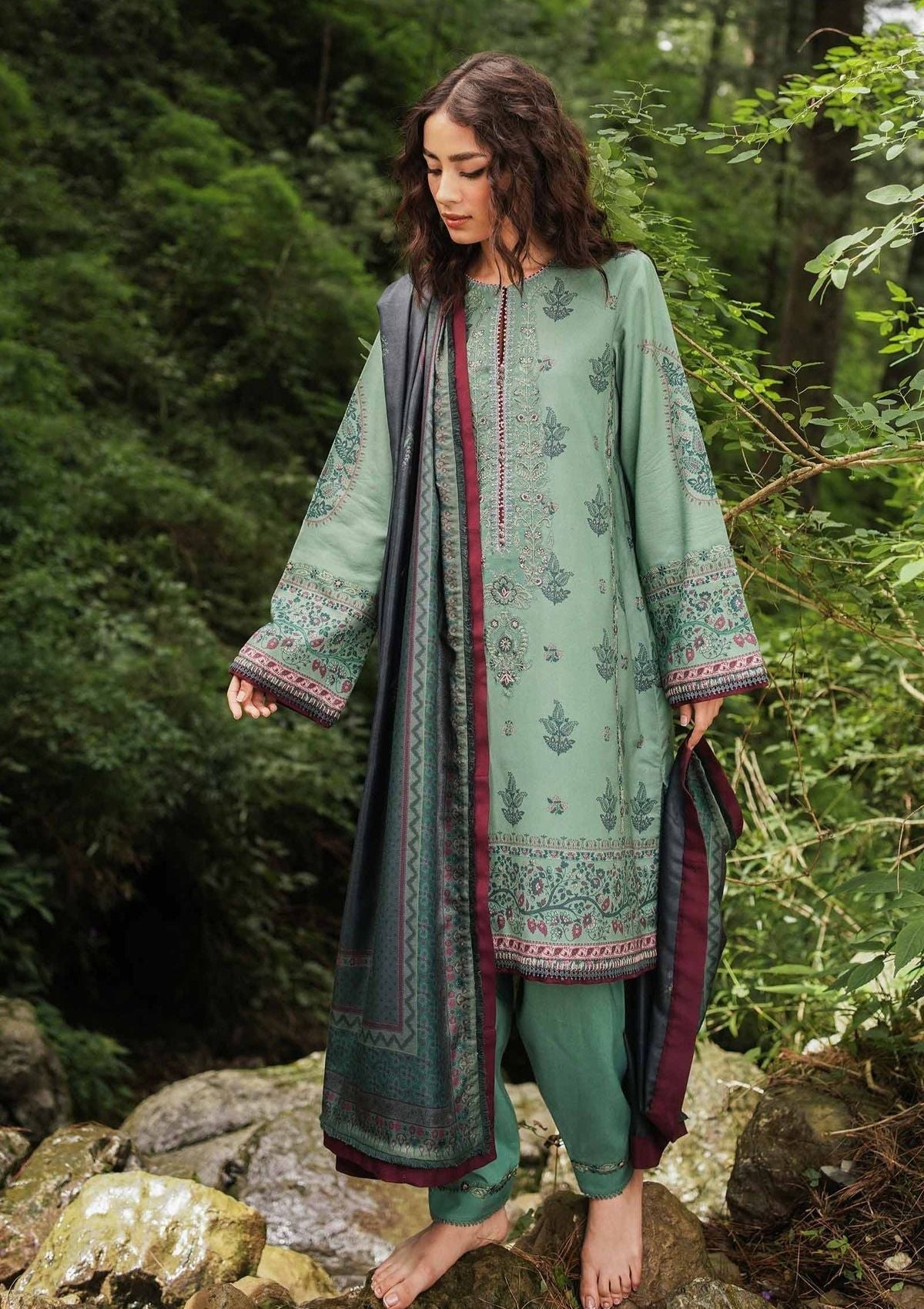 Winter Collection - Zara Shahjahan - Coco - D#4A available at Saleem Fabrics Traditions