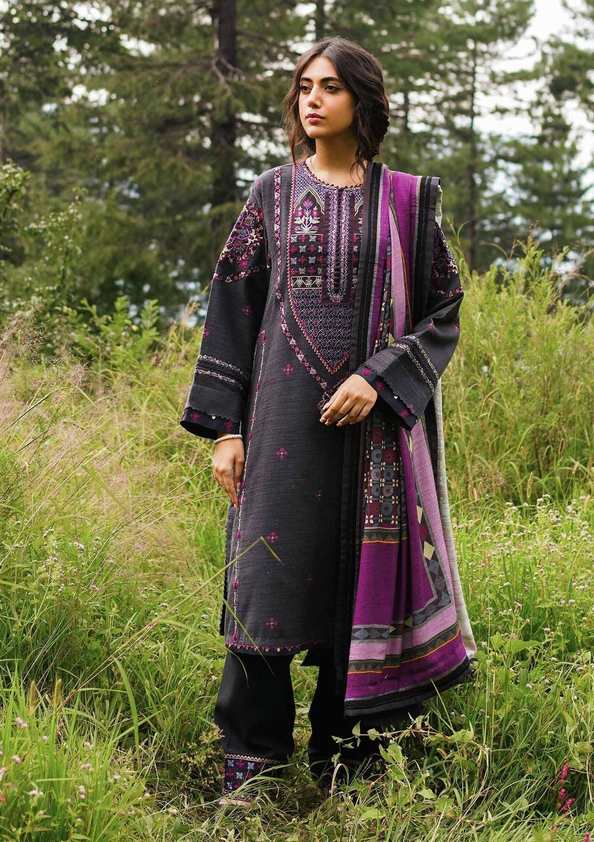 Winter Collection - Zara Shahjahan - Coco - D#5A available at Saleem Fabrics Traditions