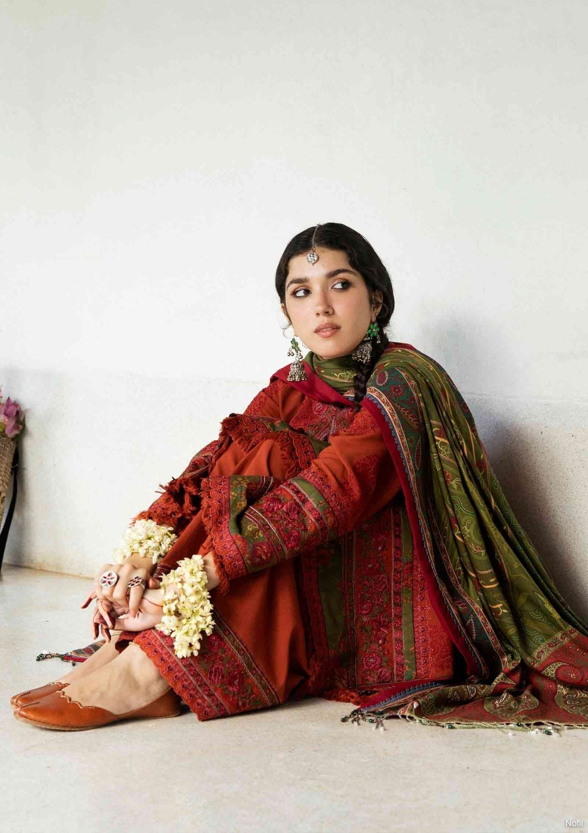 Winter Collection - Zara Shahjahan - Winter Shawl - Roshan available at Saleem Fabrics Traditions