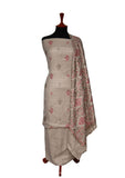 Winter Dress - Pashmina - Embroidery - Fawn D#01 by Saleem Fabrics PK