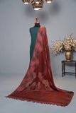 Winter Dress - Plain Marina Suit Jamawar Shawl - 3Pcs - Z#109 available at Saleem Fabrics Traditions
