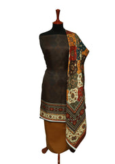 Winter Dress - Rubaaiyat -Pashmina - Printed - D Mustard D#1 by Saleem Fabrics PK