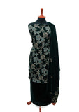 Winter Dress - Rubaaiyat - Velvet - 3-Pcs B Green D#943 by Saleem Fabrics PK