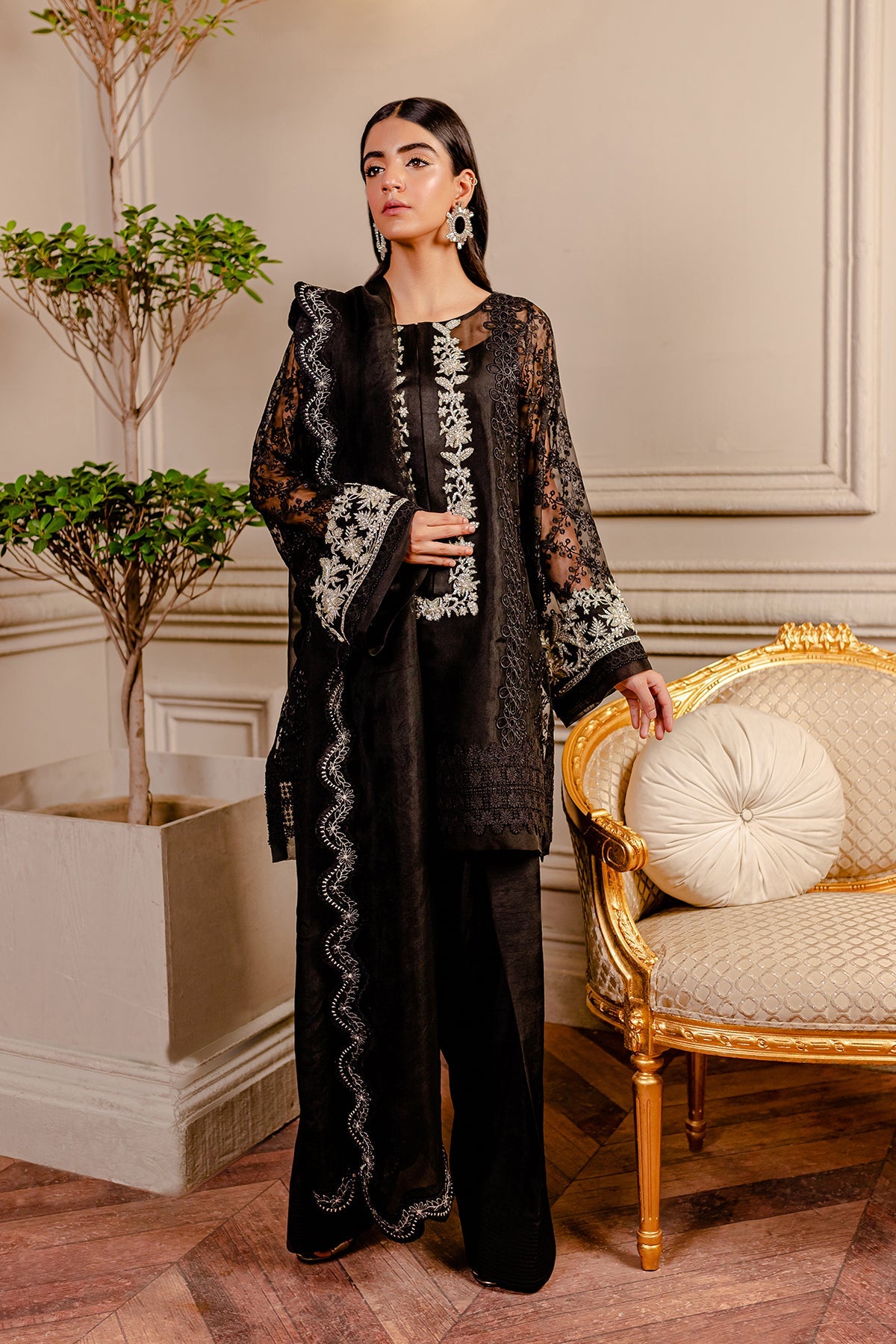 Formal Collection - Fozia Khalid - Lumieres Festive - VoL 3 - Raven Black