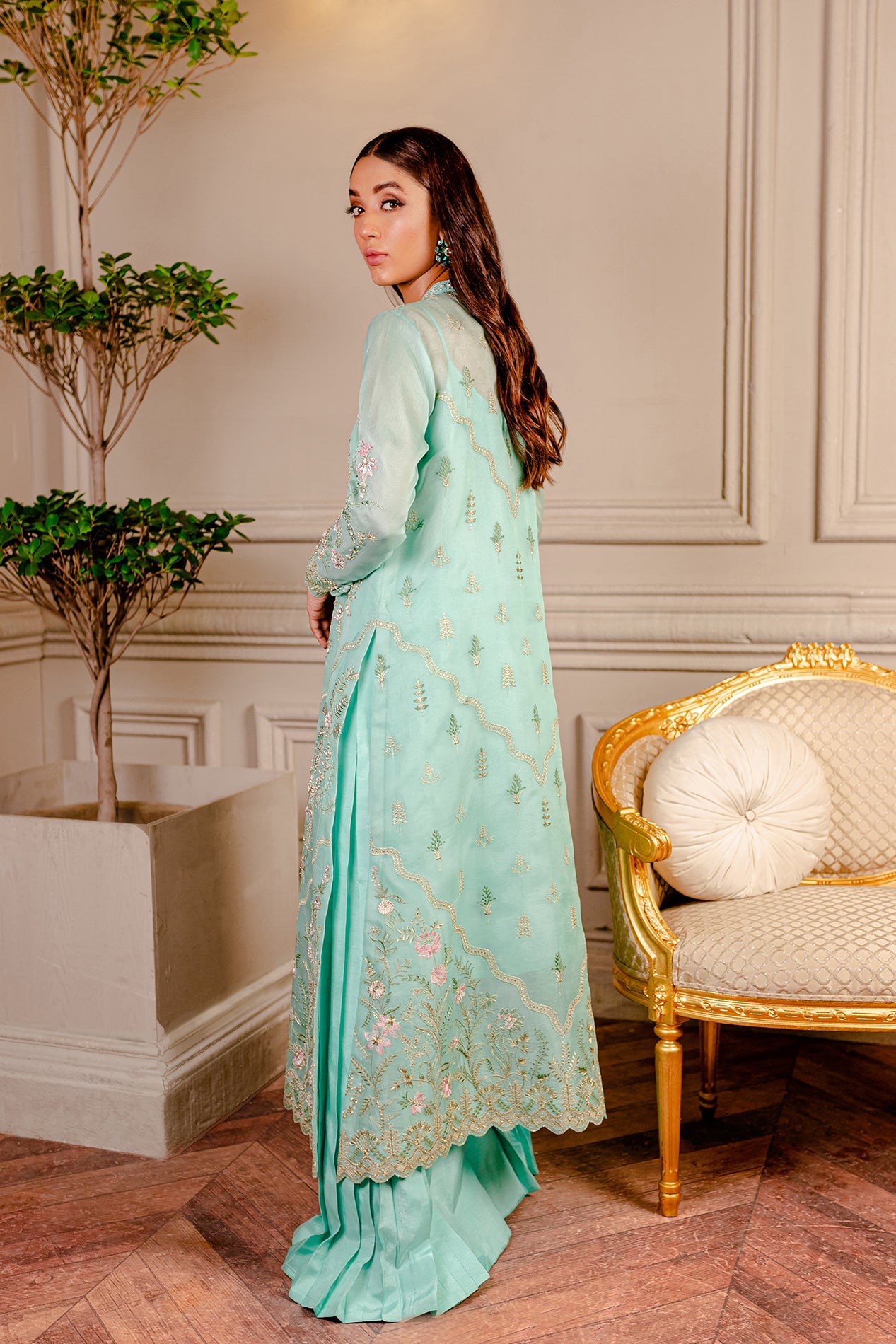 Formal Collection - Fozia Khalid - Lumieres Festive - VoL 3 - Tiffany Blue