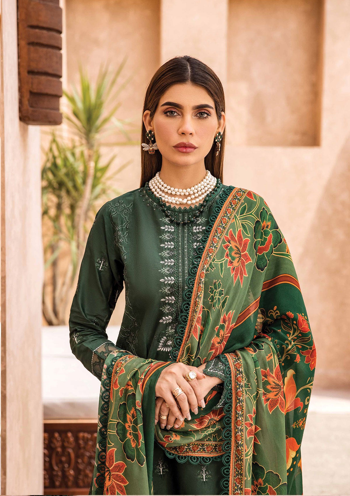 Lawn Collection - Shazme - Kamari - Luxury - SH#03 Forest Green