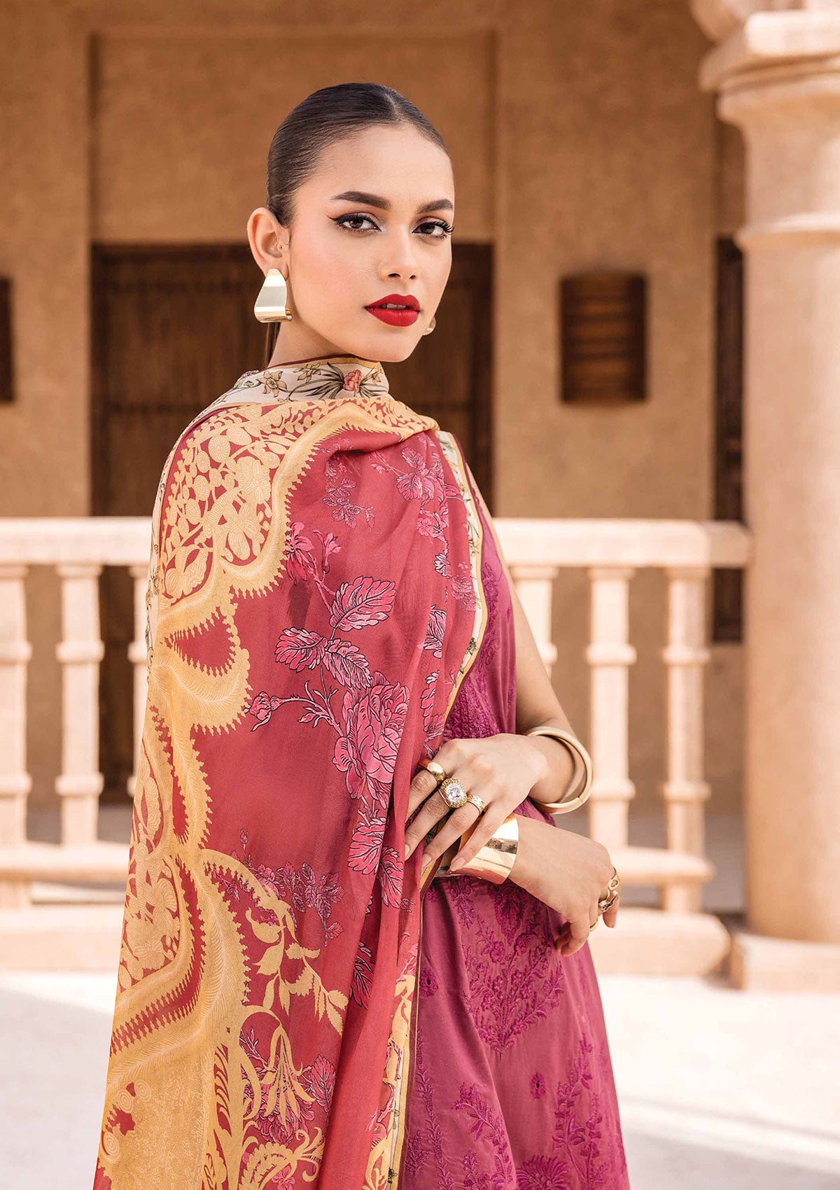 Lawn Collection - Shazme - Kamari - Luxury - SH#05 Crimson Candy