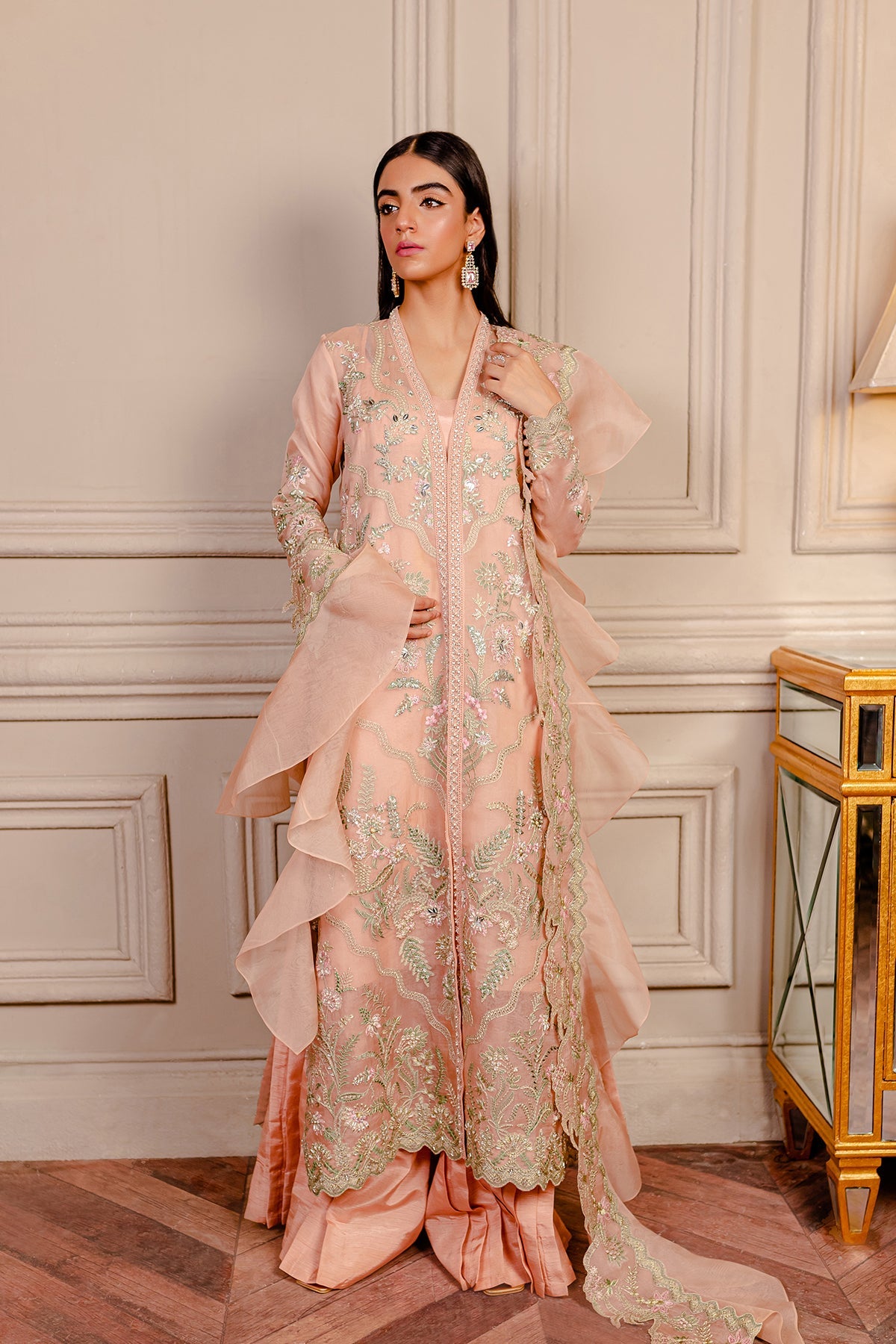 Formal Collection - Fozia Khalid - Lumieres Festive - VoL 3 - Juliet Peach